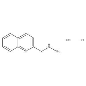 2-(Hydrazinylmethyl)quinoline dihydrochloride结构式