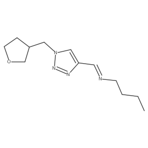 (Z)-Butyl({1-[(oxolan-3-yl)methyl]-1H-1,2,3-triazol-4-yl}methylidene)amine Structure