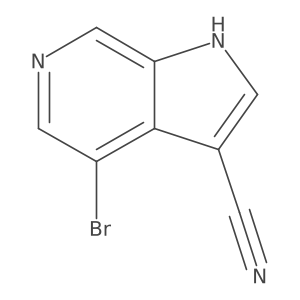 4-Bromo-1H-pyrrolo[2,3-c]pyridine-3-carbonitrile Structure
