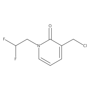 3-(chloromethyl)-1-(2,2-difluoroethyl)pyridin-2(1H)-one Structure