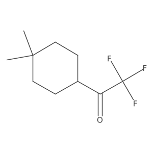 1-(4,4-Dimethylcyclohexyl)-2,2,2-trifluoroethan-1-one结构式