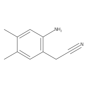 2-(2-Amino-4,5-dimethylphenyl)acetonitrile结构式