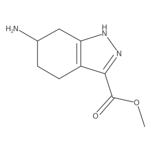 methyl 6-amino-4,5,6,7-tetrahydro-1H-indazole-3-carboxylate Structure