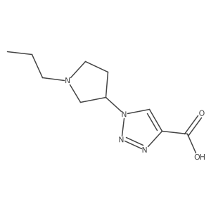 1-(1-propylpyrrolidin-3-yl)-1H-1,2,3-triazole-4-carboxylic acid结构式