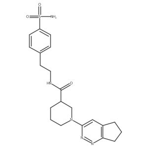 1-{5H,6H,7H-cyclopenta[c]pyridazin-3-yl}-N-[2-(4-sulfamoylphenyl)ethyl]piperidine-3-carboxamide Structure