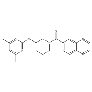 (3-((4,6-Dimethylpyrimidin-2-yl)oxy)piperidin-1-yl)(quinoxalin-6-yl)methanone Structure