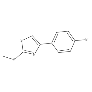 4-(4-Bromophenyl)-2-(methylthio)thiazole Structure