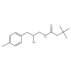 tert-butyl N-[3-(4-chlorophenyl)-2-hydroxypropyl]carbamate结构式