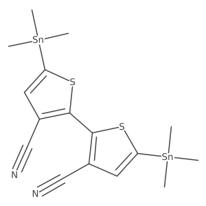 5,5'-Bis(trimethylstannyl)[2,2'-bithiophene]-3,3'-dicarbonitrile Structure
