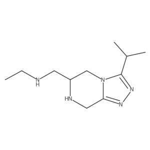 ethyl({[3-(propan-2-yl)-5H,6H,7H,8H-[1,2,4]triazolo[4,3-a]pyrazin-6-yl]methyl})amine Structure