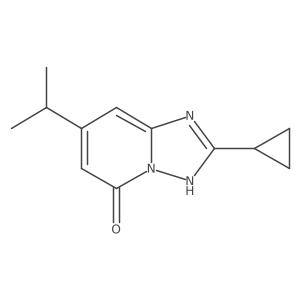 2-Cyclopropyl-7-(propan-2-yl)-[1,2,4]triazolo[1,5-a]pyridin-5-ol Structure