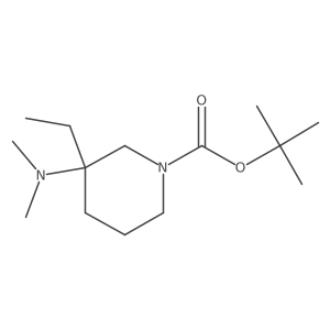 Tert-butyl 3-(dimethylamino)-3-ethylpiperidine-1-carboxylate Structure