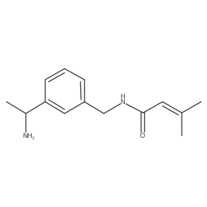 N-{[3-(1-aminoethyl)phenyl]methyl}-3-methylbut-2-enamide结构式
