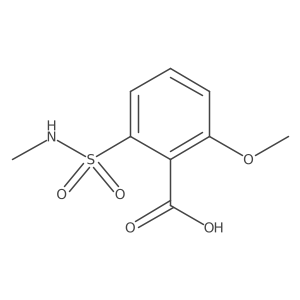 2-Methoxy-6-(methylsulfamoyl)benzoic acid结构式