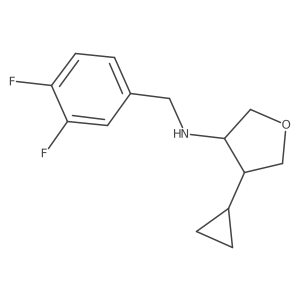 4-cyclopropyl-N-[(3,4-difluorophenyl)methyl]oxolan-3-amine Structure