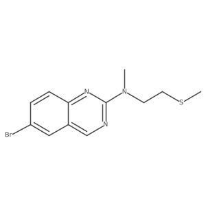 6-bromo-N-methyl-N-[2-(methylsulfanyl)ethyl]quinazolin-2-amine Structure