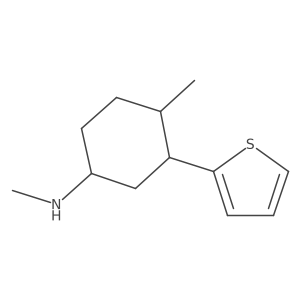 N,4-dimethyl-3-(thiophen-2-yl)cyclohexan-1-amine Structure