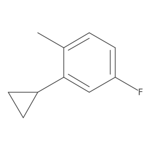 2-Cyclopropyl-4-fluorotoluene结构式