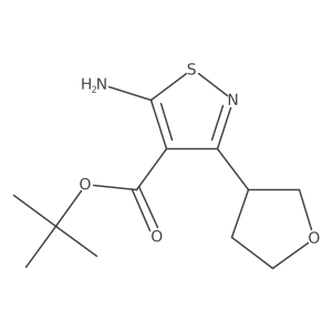 Tert-butyl 5-amino-3-(oxolan-3-yl)-1,2-thiazole-4-carboxylate Structure