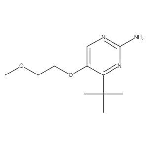 4-Tert-butyl-5-(2-methoxyethoxy)pyrimidin-2-amine Structure