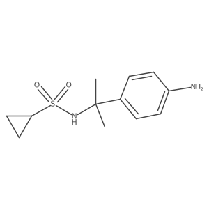 N-[2-(4-aminophenyl)propan-2-yl]cyclopropanesulfonamide结构式