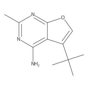 5-Tert-butyl-2-methylfuro[2,3-d]pyrimidin-4-amine Structure