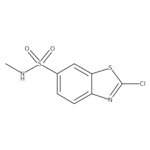 2-chloro-N-methyl-1,3-benzothiazole-6-sulfonamide结构式