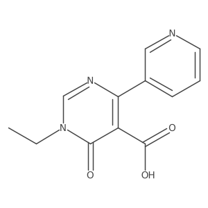 1-Ethyl-6-oxo-4-(pyridin-3-yl)-1,6-dihydropyrimidine-5-carboxylic acid Structure