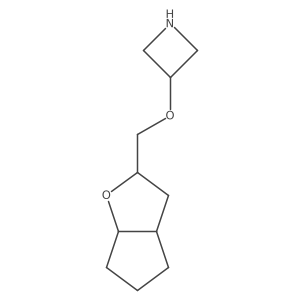 3-({hexahydro-2H-cyclopenta[b]furan-2-yl}methoxy)azetidine结构式