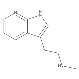 N-methyl-2-(1H-pyrrolo[2,3-b]pyridin-3-yl)ethanamine结构式
