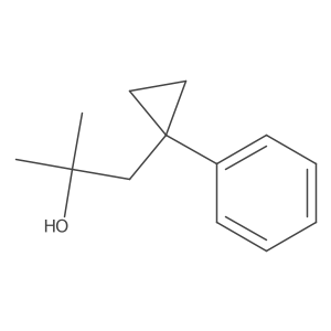 2-Methyl-1-(1-phenylcyclopropyl)propan-2-ol结构式
