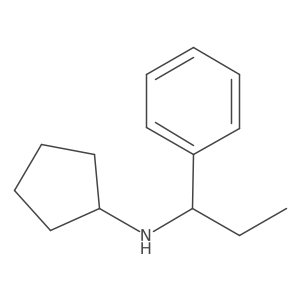 N-(1-phenylpropyl)cyclopentanamine Structure