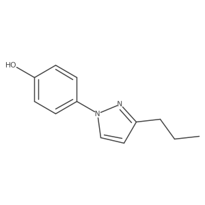 4-(3-propyl-1H-pyrazol-1-yl)phenol结构式