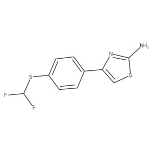 4-{4-[(Difluoromethyl)sulfanyl]phenyl}-1,3-thiazol-2-amine结构式