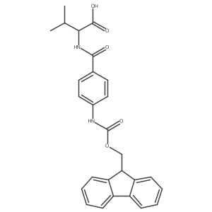 (2S)-2-{[4-({[(9H-fluoren-9-yl)methoxy]carbonyl}amino)phenyl]formamido}-3-methylbutanoic acid结构式