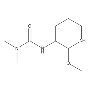 1-(2-Methoxypiperidin-3-yl)-3,3-dimethylurea Structure