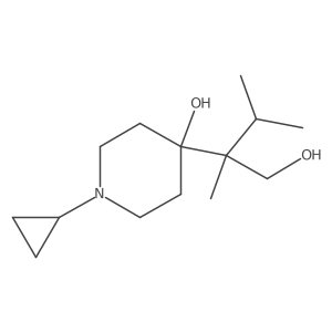 1-Cyclopropyl-4-(1-hydroxy-2,3-dimethylbutan-2-yl)piperidin-4-ol Structure