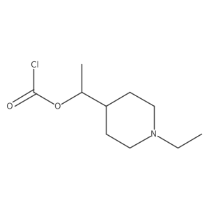 1-(1-Ethylpiperidin-4-yl)ethyl chloroformate结构式