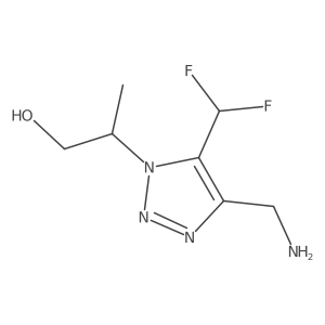 2-[4-(aminomethyl)-5-(difluoromethyl)-1H-1,2,3-triazol-1-yl]propan-1-ol Structure