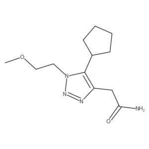 2-[5-cyclopentyl-1-(2-methoxyethyl)-1H-1,2,3-triazol-4-yl]acetamide Structure