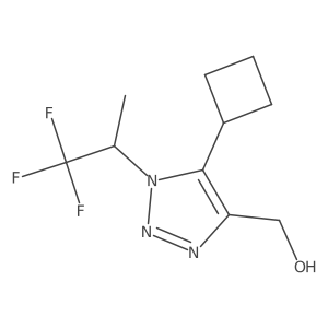 [5-cyclobutyl-1-(1,1,1-trifluoropropan-2-yl)-1H-1,2,3-triazol-4-yl]methanol Structure