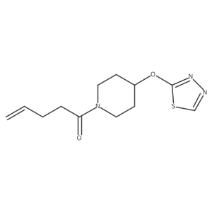 1-[4-(1,3,4-Thiadiazol-2-yloxy)piperidin-1-yl]pent-4-en-1-one Structure