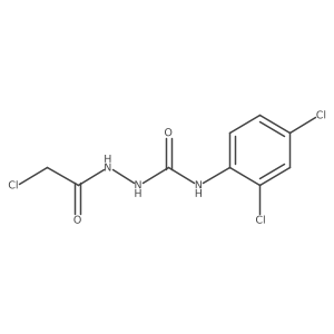 2-Chloro-n-{[(2,4-dichlorophenyl)carbamoyl]amino}acetamide结构式
