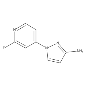 1-(2-Fluoropyridin-4-YL)-1H-pyrazol-3-amine Structure