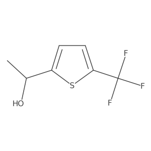 (1R)-1-[5-(trifluoromethyl)thiophen-2-yl]ethan-1-ol Structure