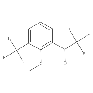 (1S)-2,2,2-trifluoro-1-[2-methoxy-3-(trifluoromethyl)phenyl]ethan-1-ol结构式