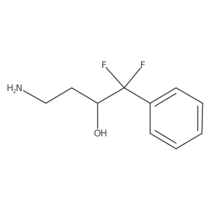 (2S)-4-amino-1,1-difluoro-1-phenylbutan-2-ol结构式