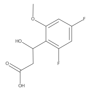 (3R)-3-(2,4-difluoro-6-methoxyphenyl)-3-hydroxypropanoic acid Structure