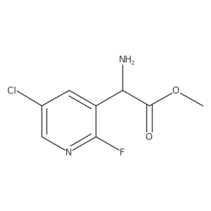 Methyl 2-amino-2-(5-chloro-2-fluoropyridin-3-yl)acetate Structure