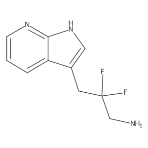 2,2-difluoro-3-{1H-pyrrolo[2,3-b]pyridin-3-yl}propan-1-amine Structure